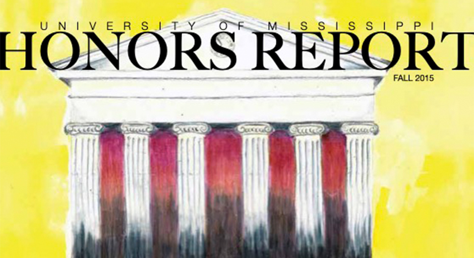 Cover for the Fall 2015 edition of the Honors Report