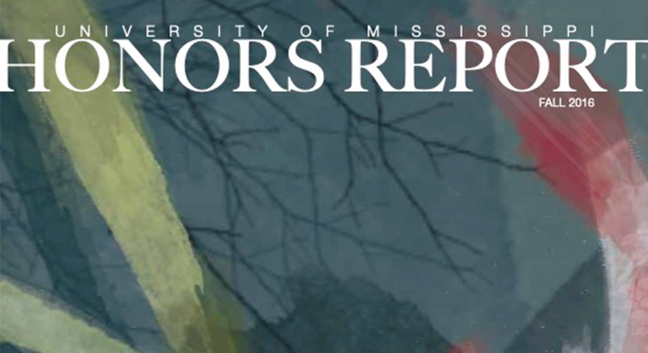 Cover for the Fall 2016 edition of the Honors Report