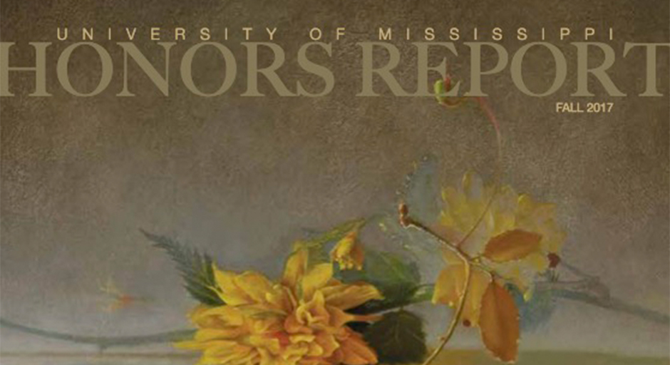 Cover for the Fall 2017 edition of the Honors Report