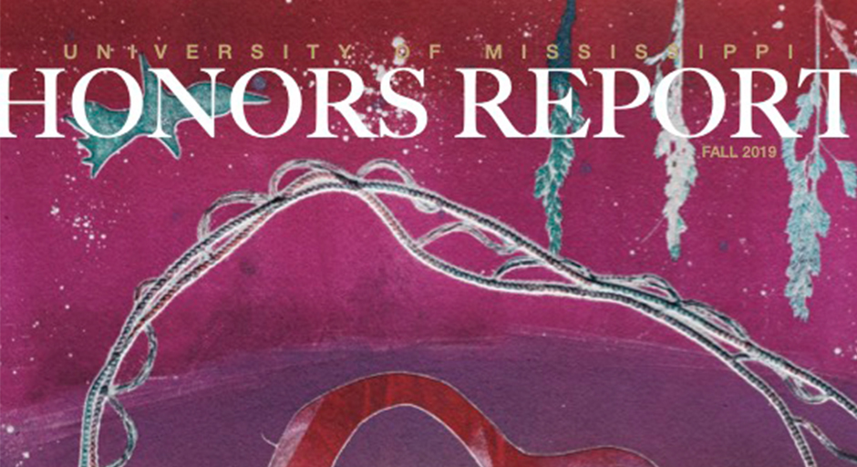 Cover for the Fall 2019 edition of the Honors Report